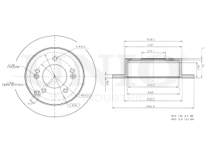 Rear brake disc photo