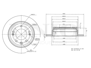 Rear brake disc photo