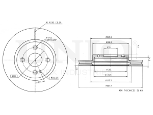 Front brake disc photo