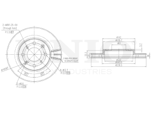 Front brake disc photo
