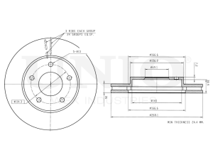 Front brake disc photo