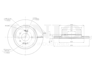 Rear brake disc with Geomet® coating photo