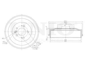 Rear brake drum photo
