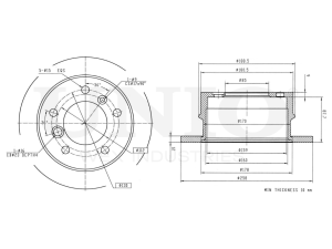 Rear brake disc photo