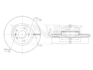 Front brake disc with Geomet® coating photo
