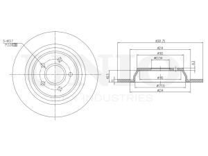 Rear brake disc with Geomet® coating photo