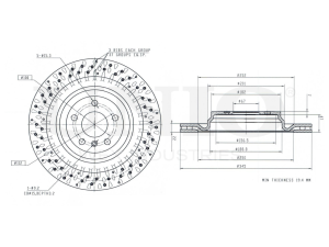 Rear brake disc with Geomet® coating photo
