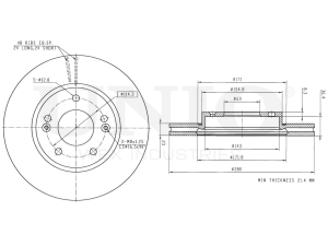 Front brake disc photo
