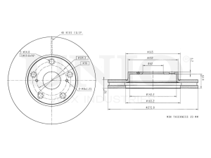 Front brake disc photo