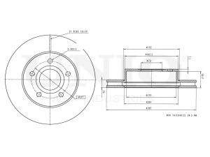 Front brake disc photo