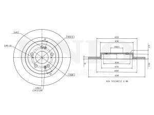 Rear brake disc with Geomet® coating photo