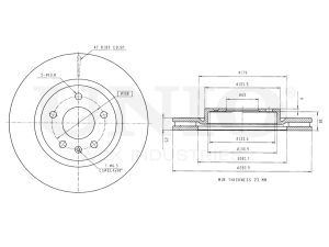 Front brake disc with Geomet® coating photo