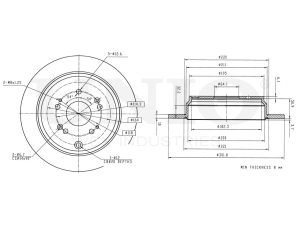 Rear brake disc photo