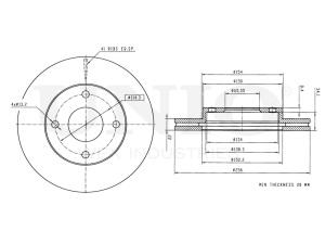 Front brake disc photo