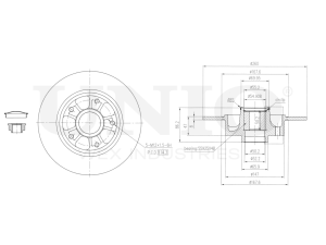 Rear brake disc photo