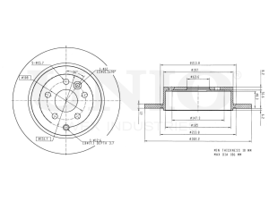 Rear brake disc photo