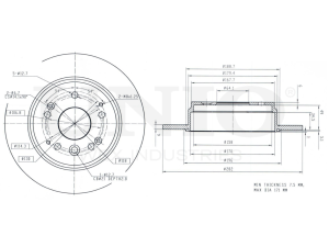 Rear brake disc photo