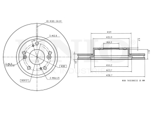 Front brake disc photo