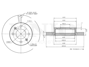 Front brake disc photo