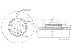 Front brake disc photo