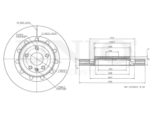 Front brake disc photo