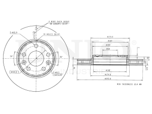 Front brake disc photo