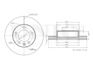 Front brake disc photo