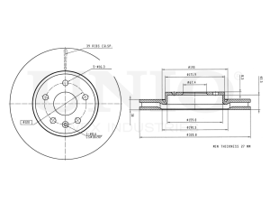 Front brake disc photo