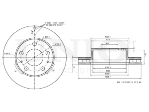 Front brake disc photo