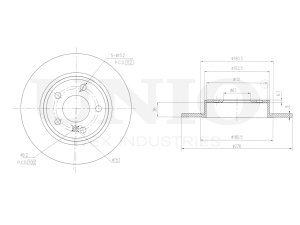 Rear brake disc photo