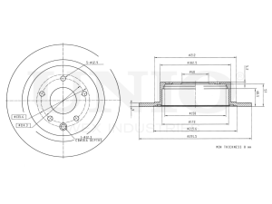 Rear brake disc photo