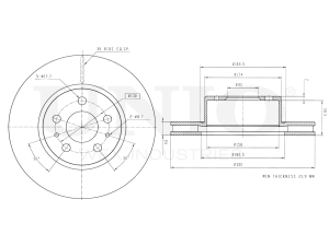 Front brake disc photo