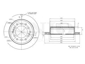 Rear brake disc photo