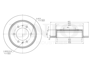 Rear brake disc photo