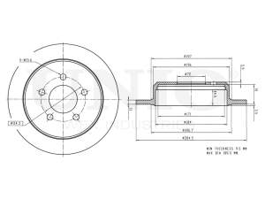 Rear brake disc photo