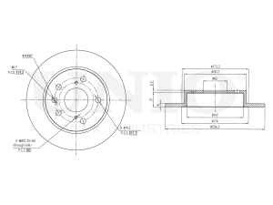 Rear brake disc with Geomet® coating photo