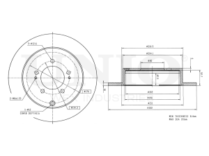 Rear brake disc photo