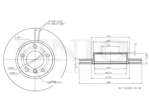 Front brake disc photo
