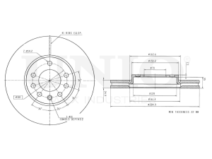 Front brake disc photo