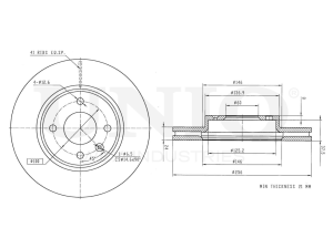 Front brake disc photo