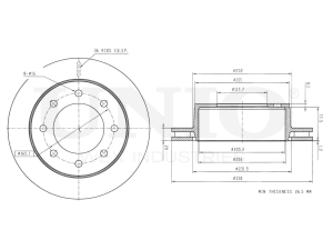 Rear brake disc photo