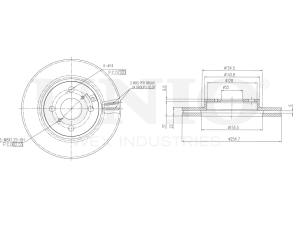 Front brake disc photo