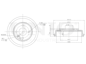 Rear brake drum photo