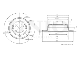 Rear brake disc photo