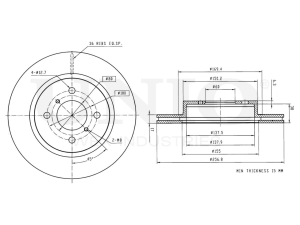 Front brake disc photo
