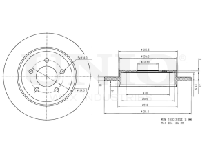 Rear brake disc photo