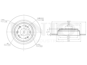 Rear brake disc photo
