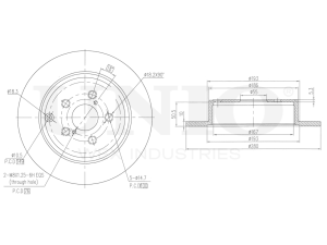 Rear brake disc photo
