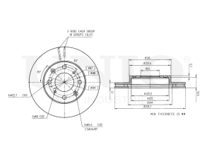 Front brake disc photo