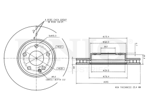 Front brake disc photo